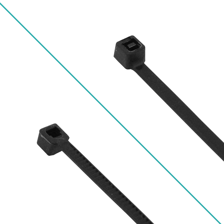 Amarra Plastica Nylon Negra 50-un 200x2,5mm  2.5x200mm 2