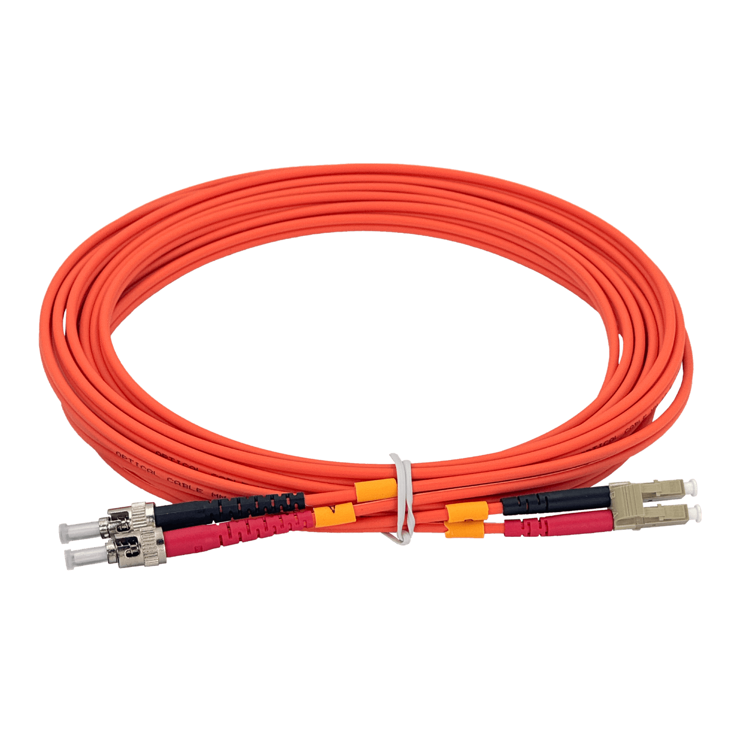 Jumper Fibra 5mt LC-ST OM1 MultiModo MM Duplex  3.0mm 62.5/125um LSZH 1