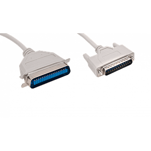 Cable Paralelo 2,5mt p/Impresora DB25-Macho CEN36 Gris VW-1 Centronics