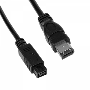 Cable FireWire 50cm, 9-Pin Macho a 6-Pin Macho, iLink 1394B, 800/400 Mbps