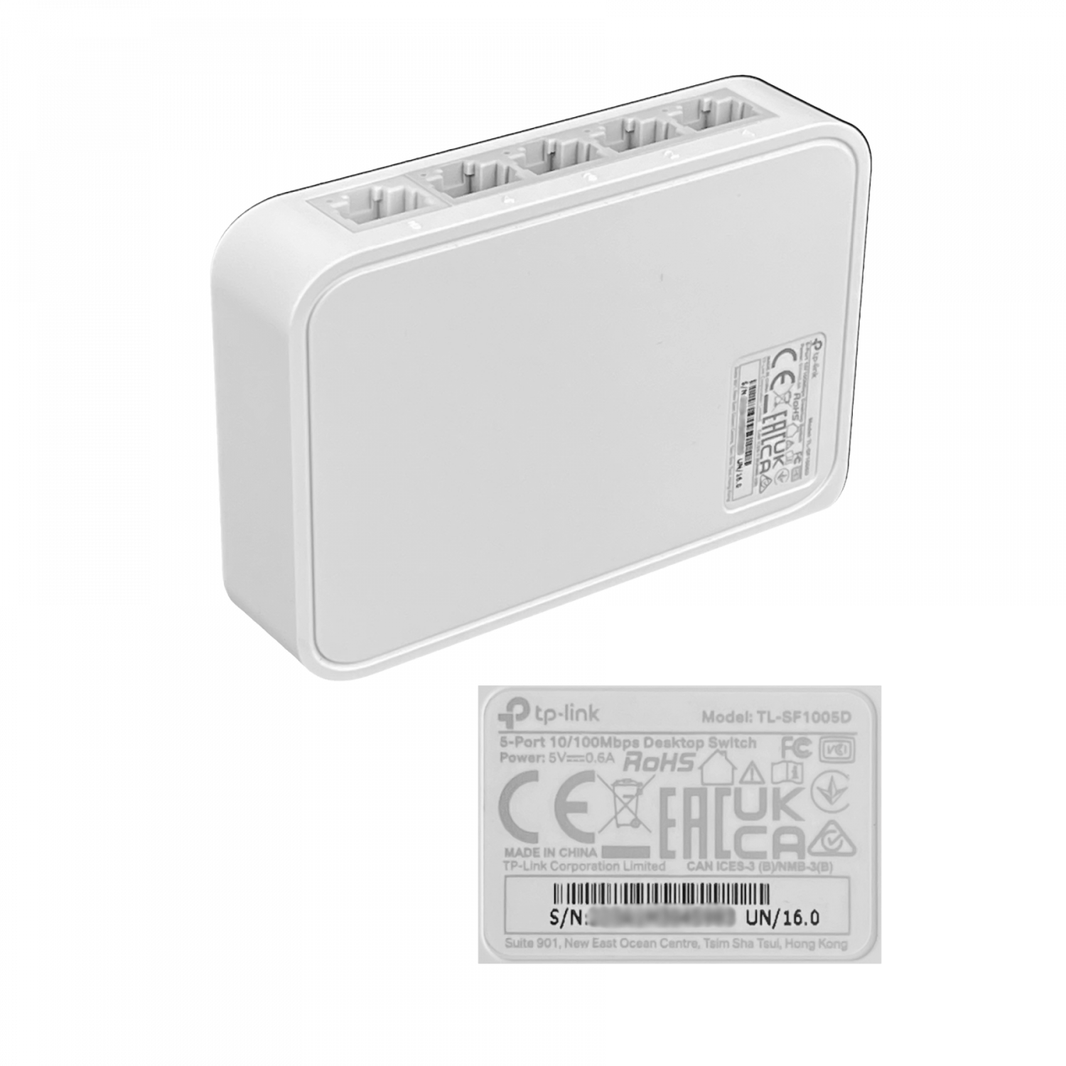 Switch TP-LINK TL-SF1005D 5 Puertos 10/100Mbps, Auto MDI/MDIX, Plug and Play, Fanless, No Administra 4