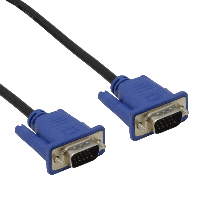 Cable VGA DB15 Macho a Macho, 1.8 Metros, Blindado, Negro 2