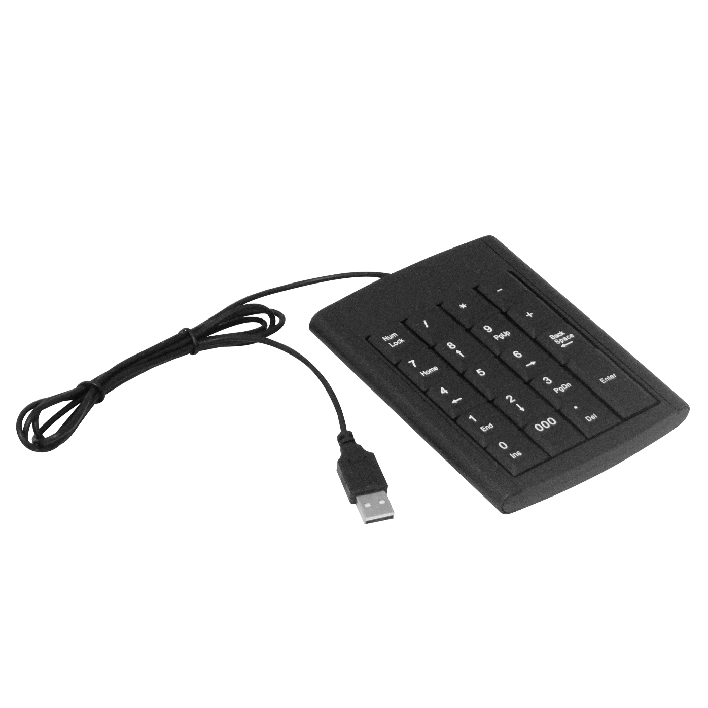 Teclado Numérico USB con 19 Teclas, Dimensiones 140x100x15mm, Cable 120cm 1
