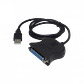 Adaptador USB a Paralelo DB25 Hembra 75cm Plug & Play - Miniatura 1