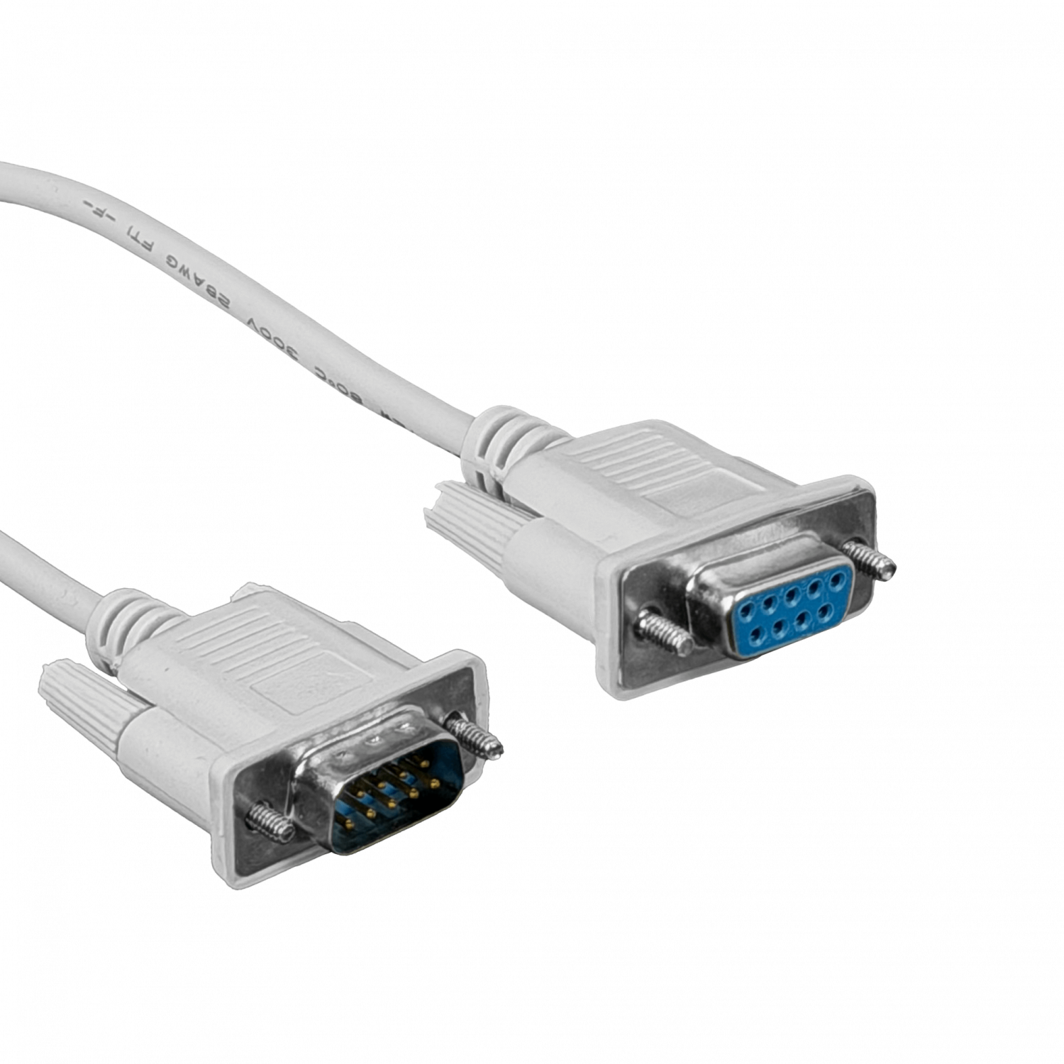 Cable Directo Serial RS232 DE-09 Straight DB9-Hembra-Macho 243cm  3