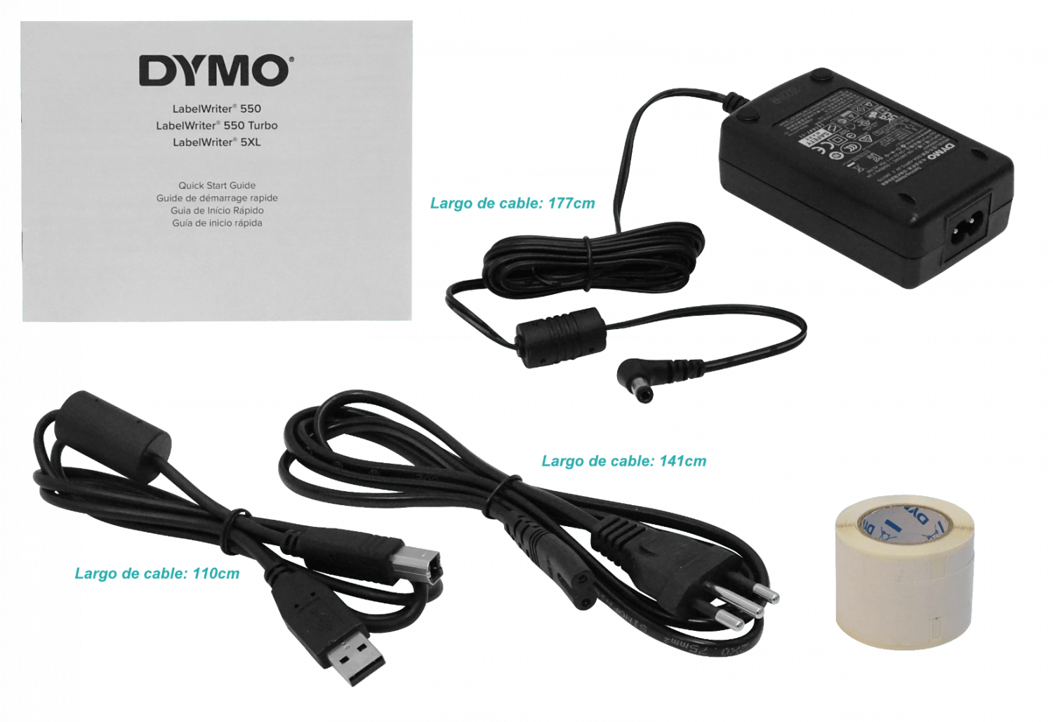 Impresora Termica 56mm 51/min Etiquetas-30xxx LabelWriter-550 DYMO  6