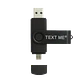 Pendrive 4GB USB A-M Micro-M Memoria Flash - Miniatura 1