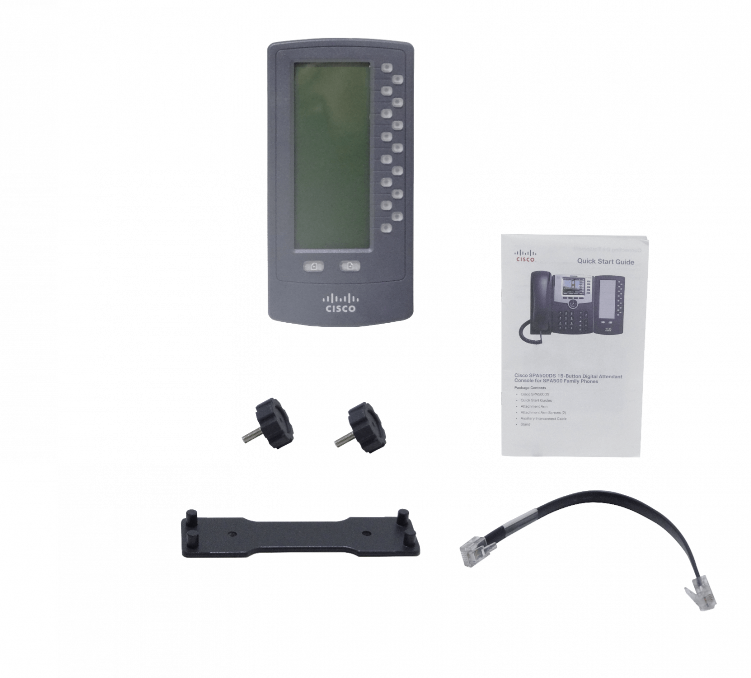 Extension Cisco 15-Botones-LED p/SPA5xx 2-RJ12 Aux-in Aux-out 3