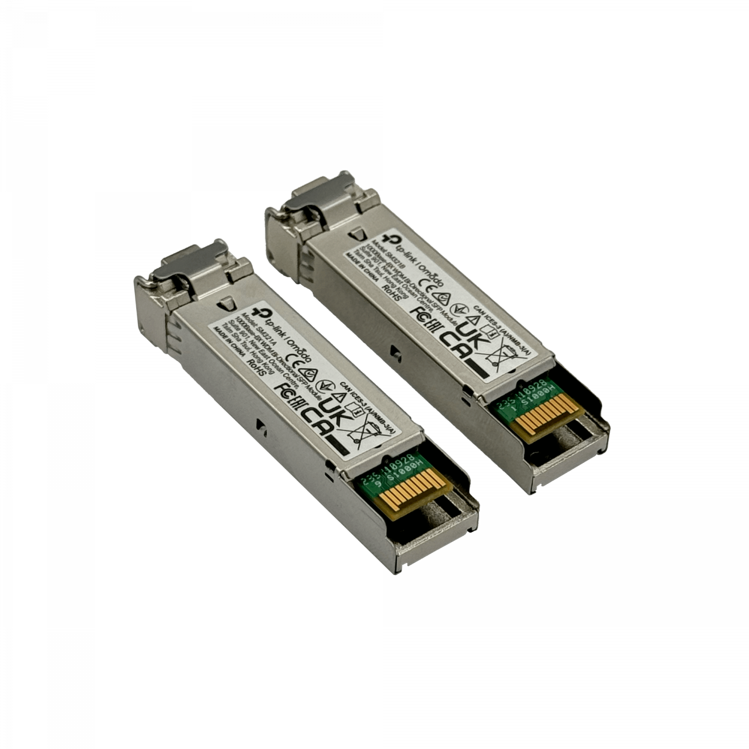2 Modulos SFP WDM 1.25Gbps Monomodo 20km 1550/1310nm TP-Link SM321A-SM321B 3