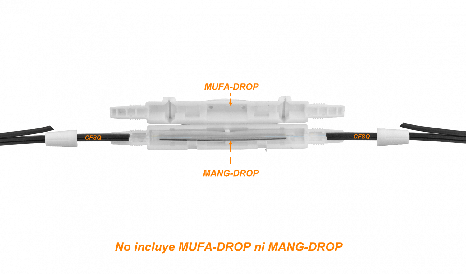 Cable de Fibra Óptica Monomodo 1 Fibra LSZH 2xFRP Drop Negro con Portante de 1mm  4