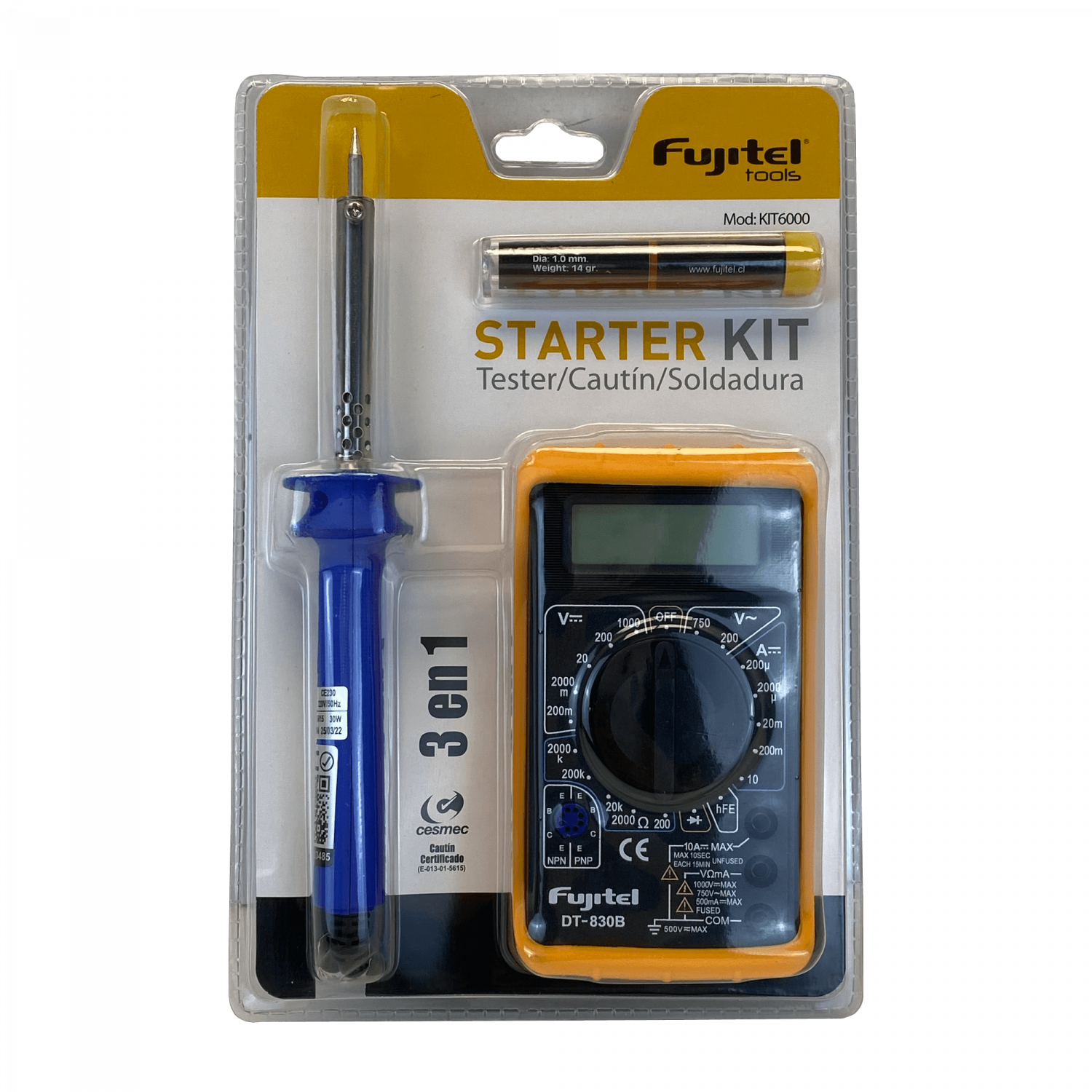 Tester, Cautin, Soldadura Fujitel 1