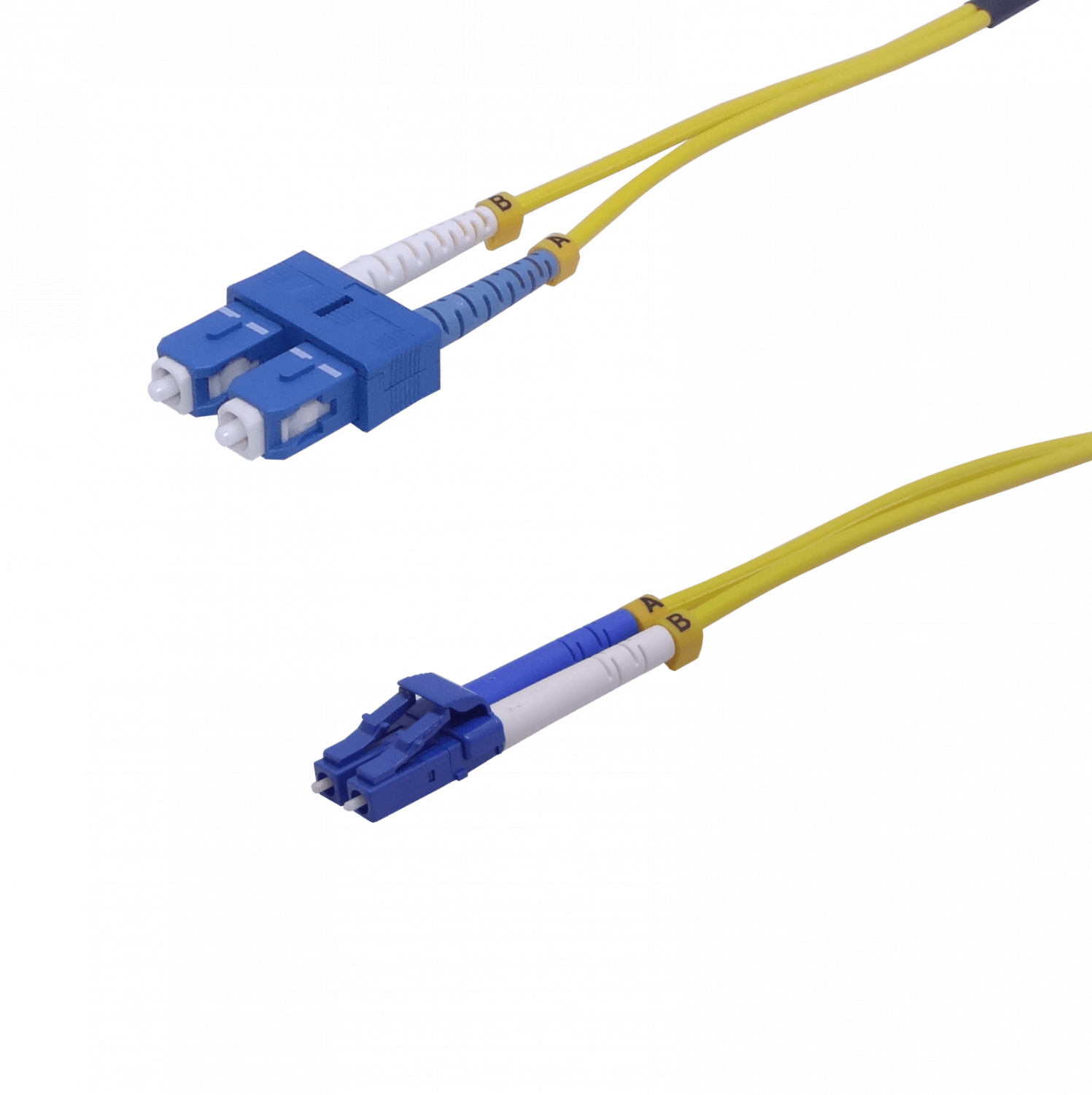 Jumper Cable Fibra 10mt LC-SC/UPC MonoModo SM Duplex  9/125um 3mm 2