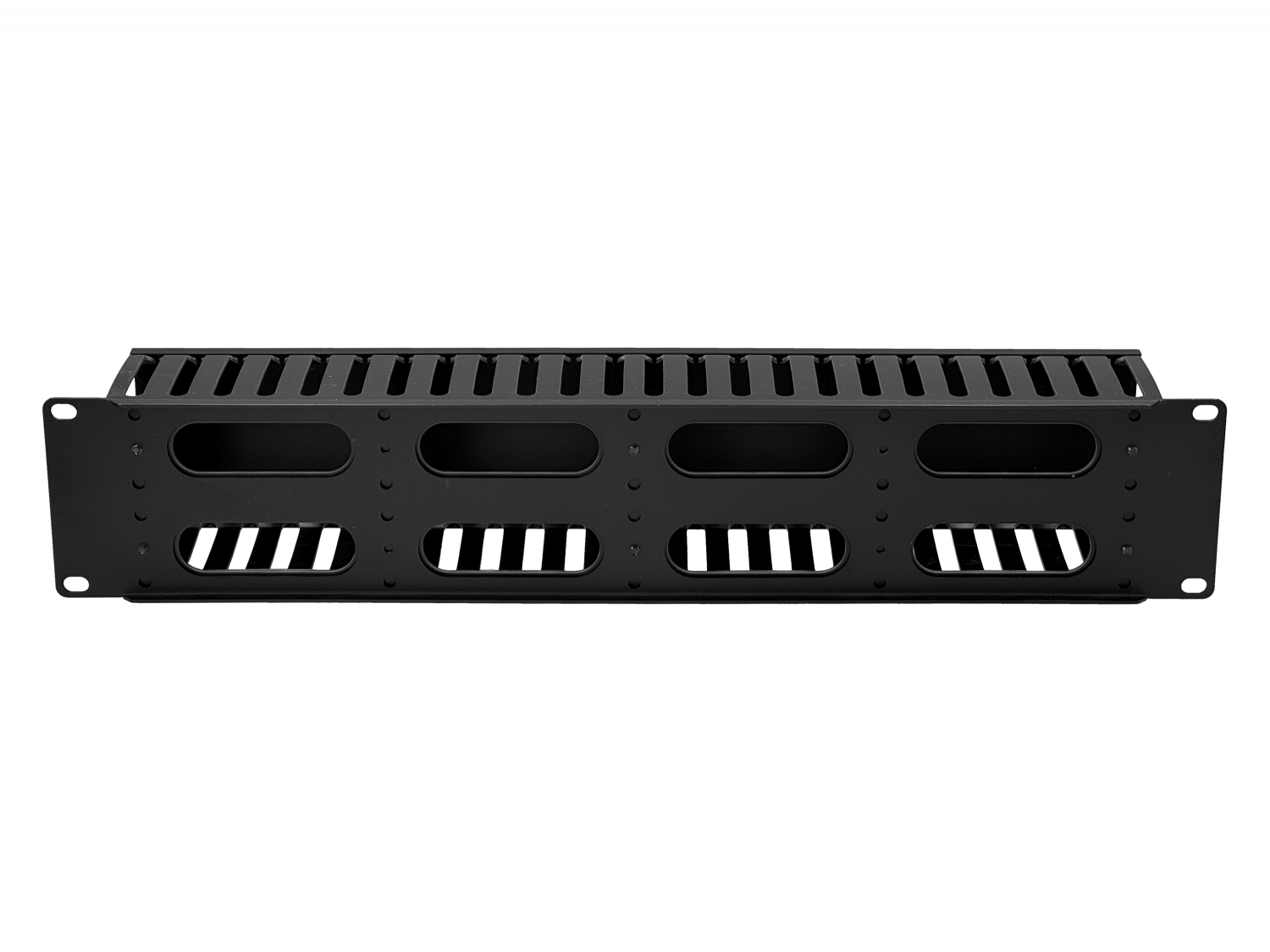 Ordenador de Cableado  2U Metal Plastico Negro  3