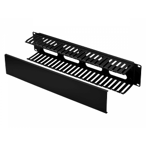 Ordenador de Cableado  2U Metal Plastico Negro 