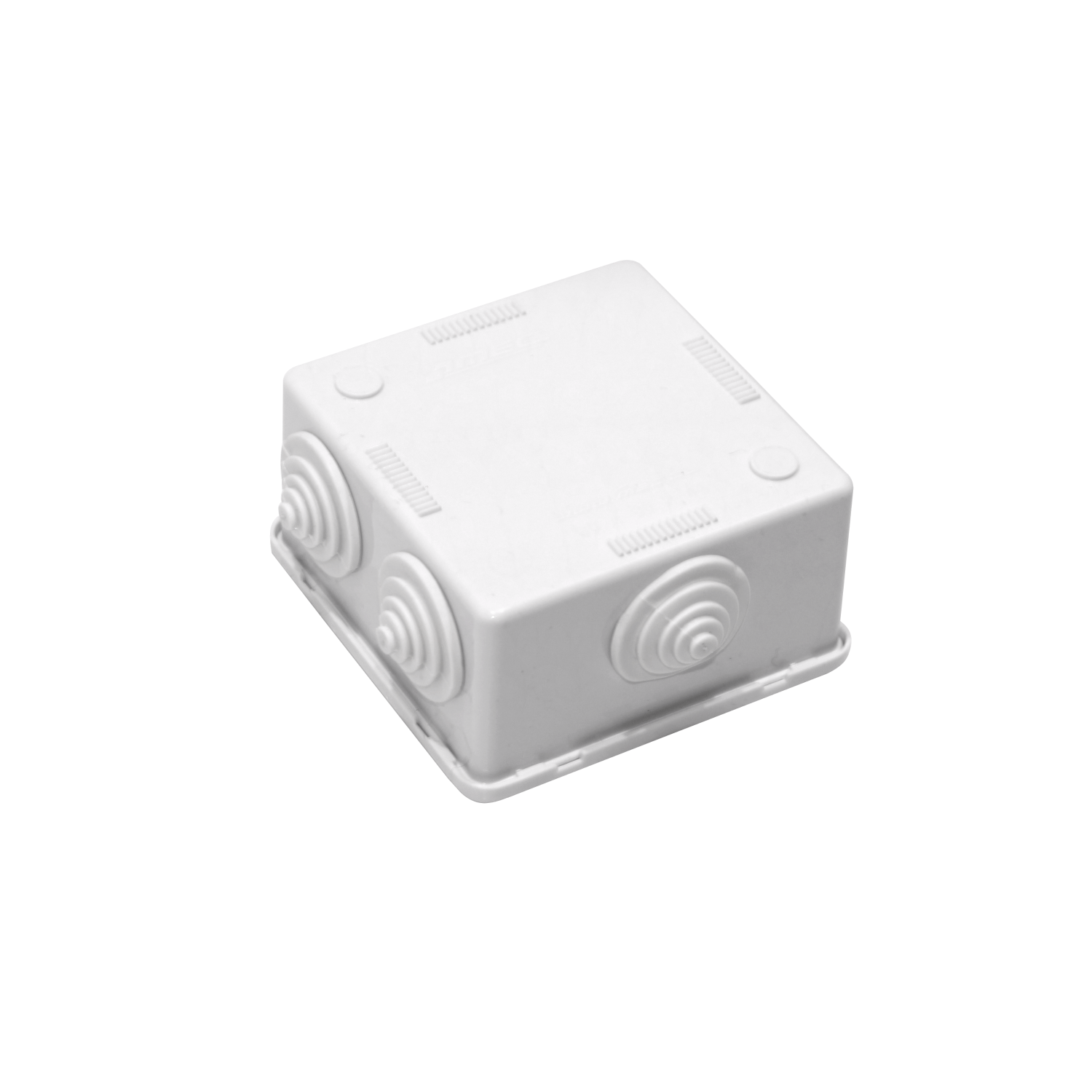Caja Estanca Blanca 80x80x45mm  6-Conos sin-Tornillos 2