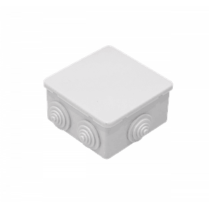 Caja Estanca Blanca 80x80x45mm  6-Conos sin-Tornillos