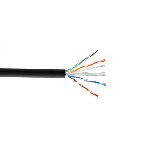 Caja Cable UTP  sim-Cat6 Negro PE Exterior 0.50mm Cobre 305mt