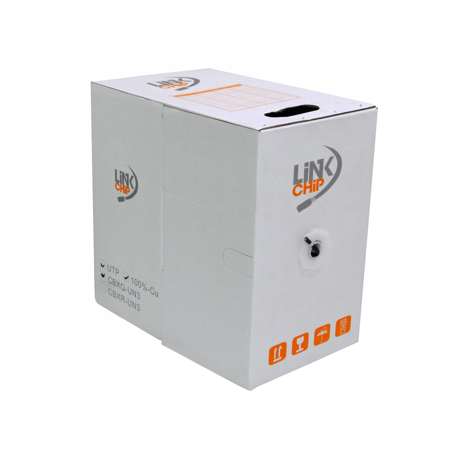 Caja Cable UTP  sim-Cat6 Negro PE Exterior 0.50mm Cobre 305mt 2