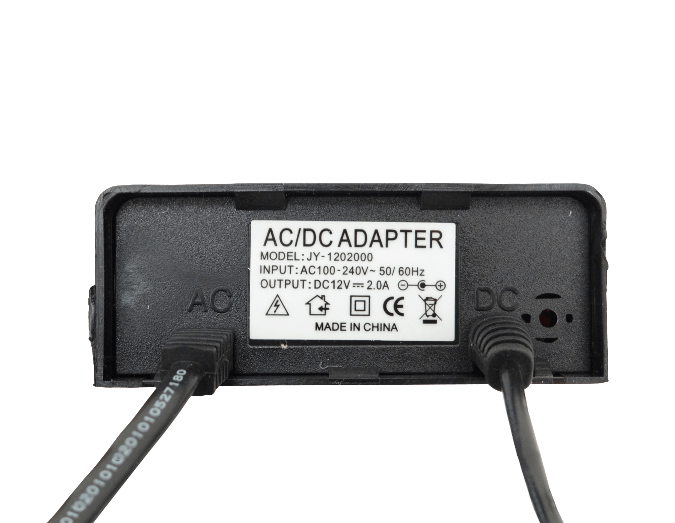 Fuente Poder Resina Exterior 12VDC 2A Plug-5,5x2,1mm  100-240AC 2