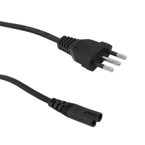Cable Poder Nacional-Macho Tipo-8 C7-Hembra  1,4m 140cm s/Tierra