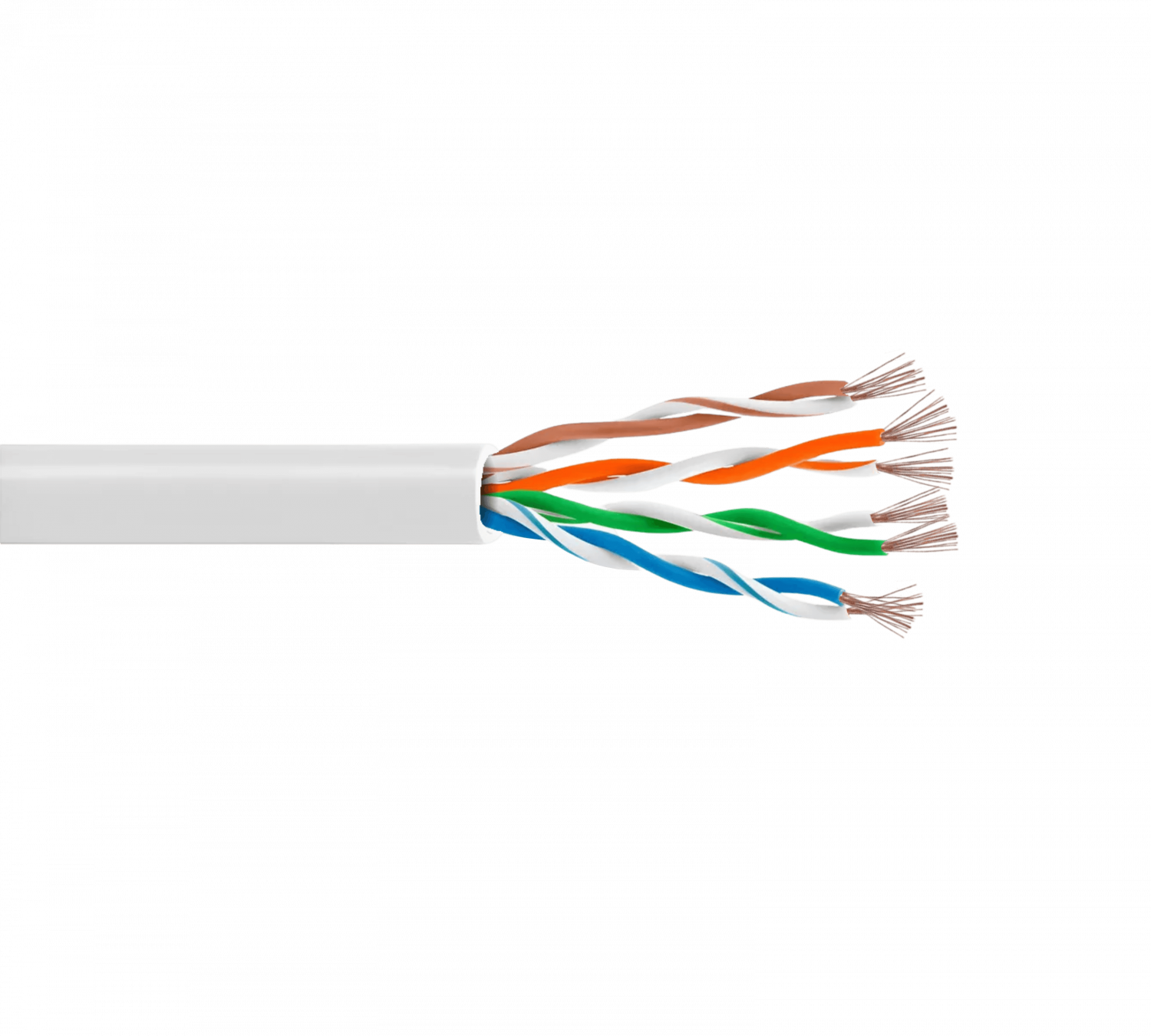 Cable Patch 10mt Cat5e Gris LSZH Inyectado Multifilar 1