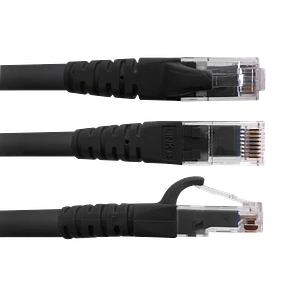 Cable Patch 2mt Cat6 Negro LSZH Inyectado Multifilar