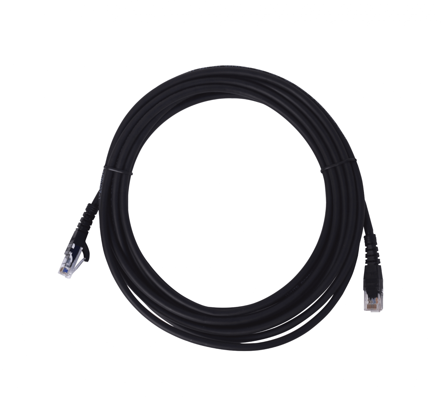 Cable Patch 5mt Cat6 Negro LSZH Inyectado Multifilar 2
