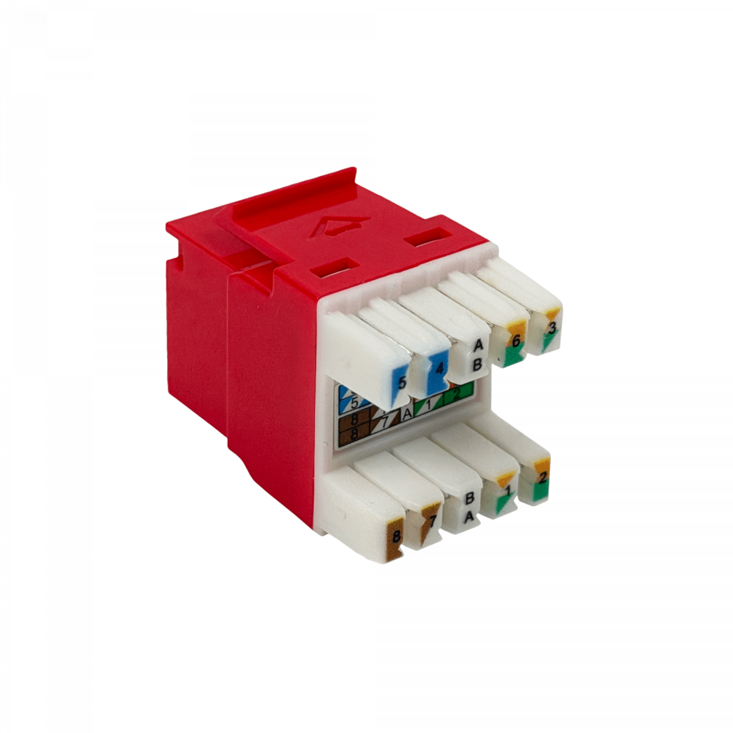 Punch Keystone Hembra RJ45  Rojo Cat6 UTP Multilan Furukawa 1