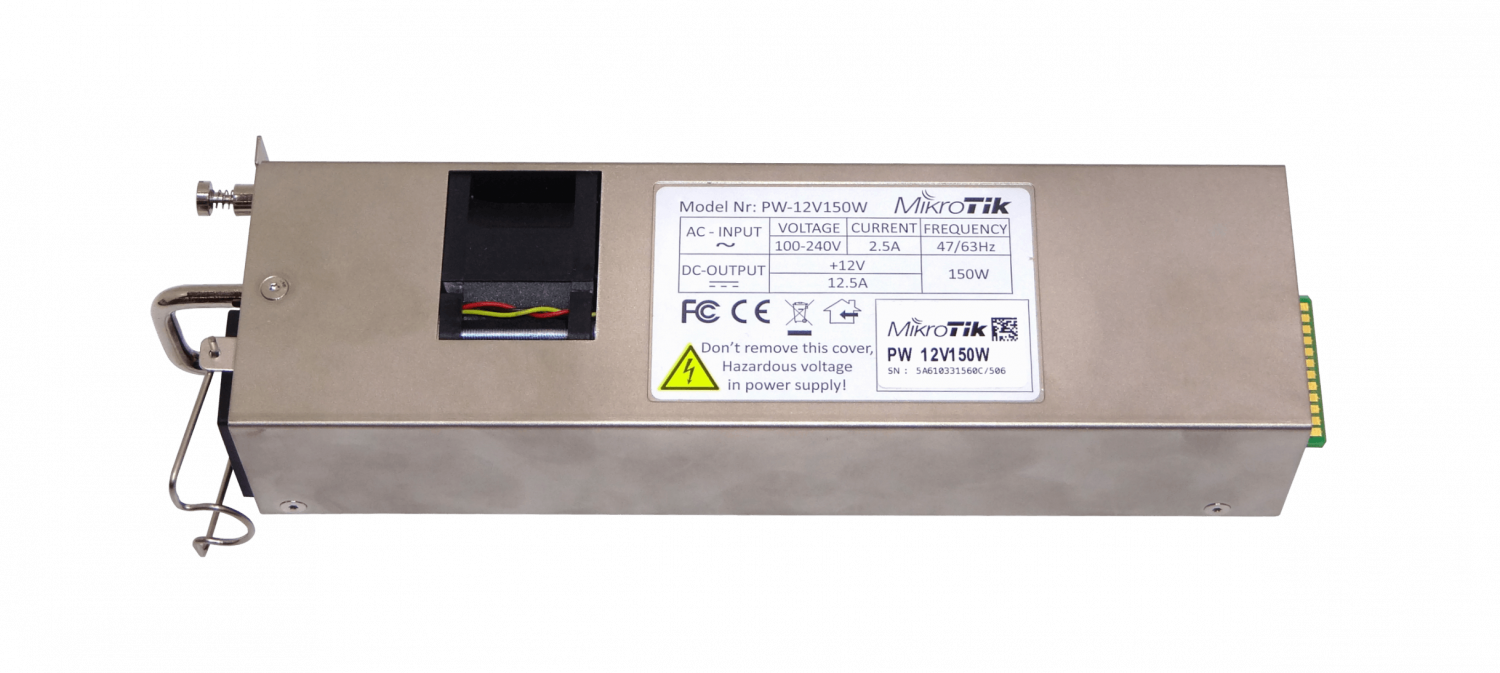 Fuente de Poder Repuesto Mikrotik  CCR1072 CCR2216 CRS504 CRS518 100-240VAC C14 1