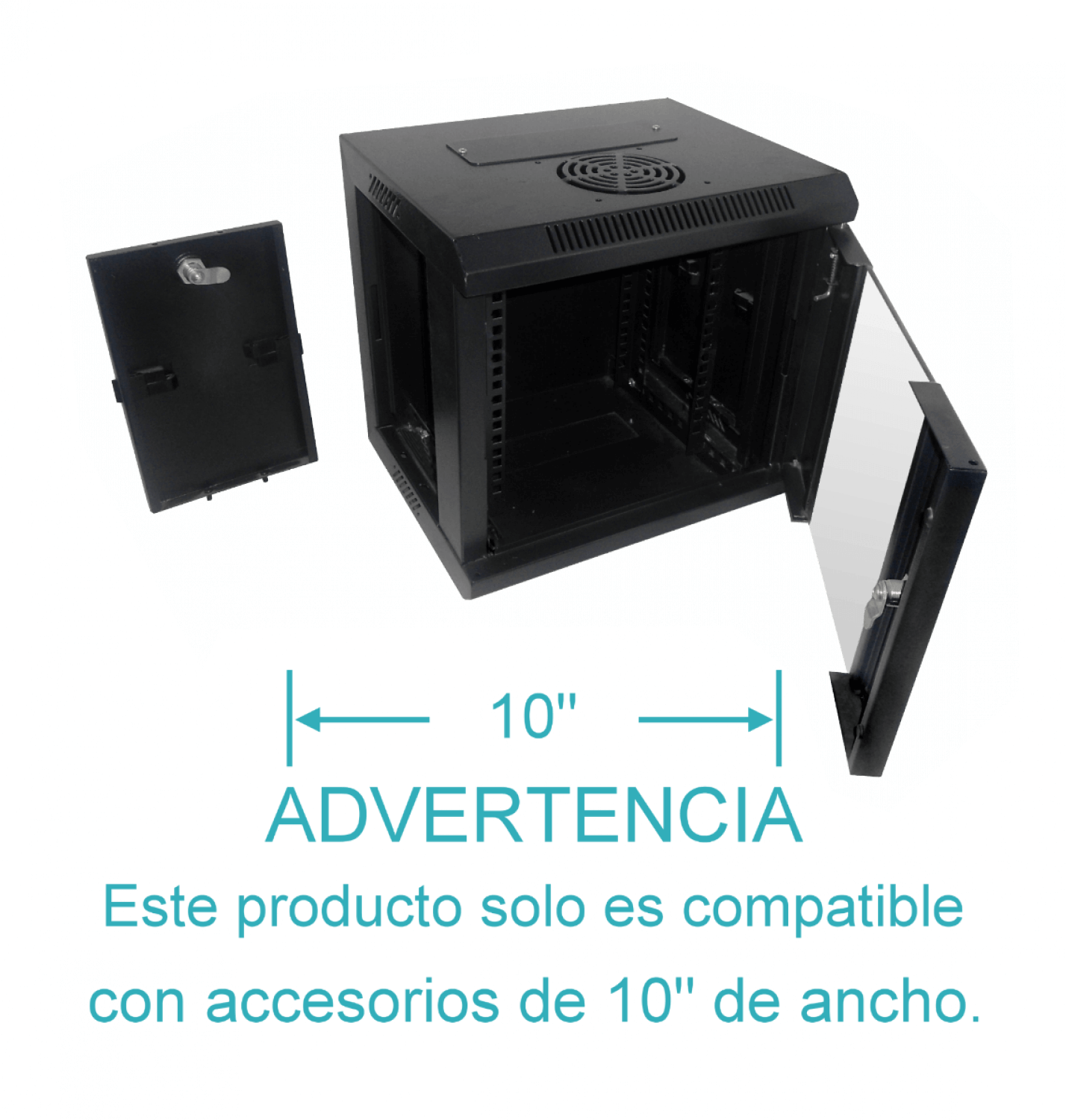 Rack 6U 10 Pulgadas Ancho  30cm Fondo 4