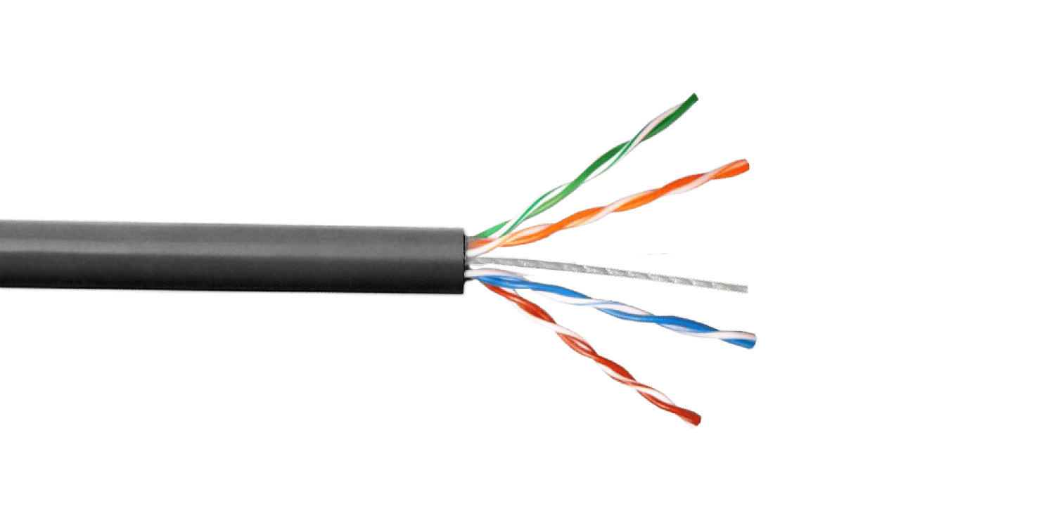 Cable UTP Unifilar Aleacion caja100m CCA Cat5e Negro 1