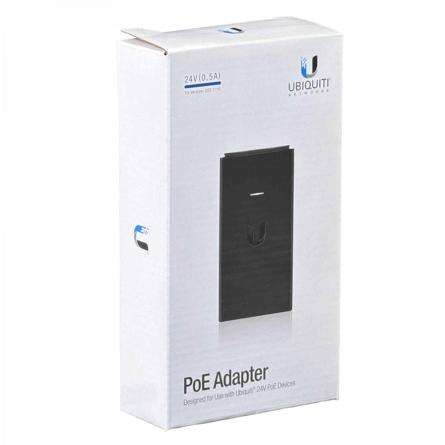 Inyector PoE  Ubiquiti 10/100  24VDC 12W  0,5A req-cable-poder  6