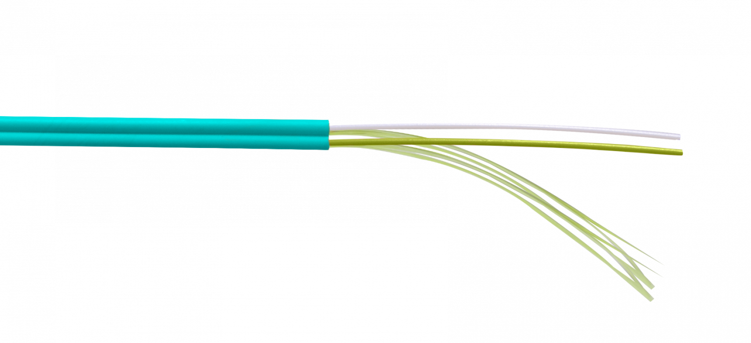 Fibra Duplex Multimodo MM OM3 Zipcord 3.0mm LSZH 1-metro  50/125um 1