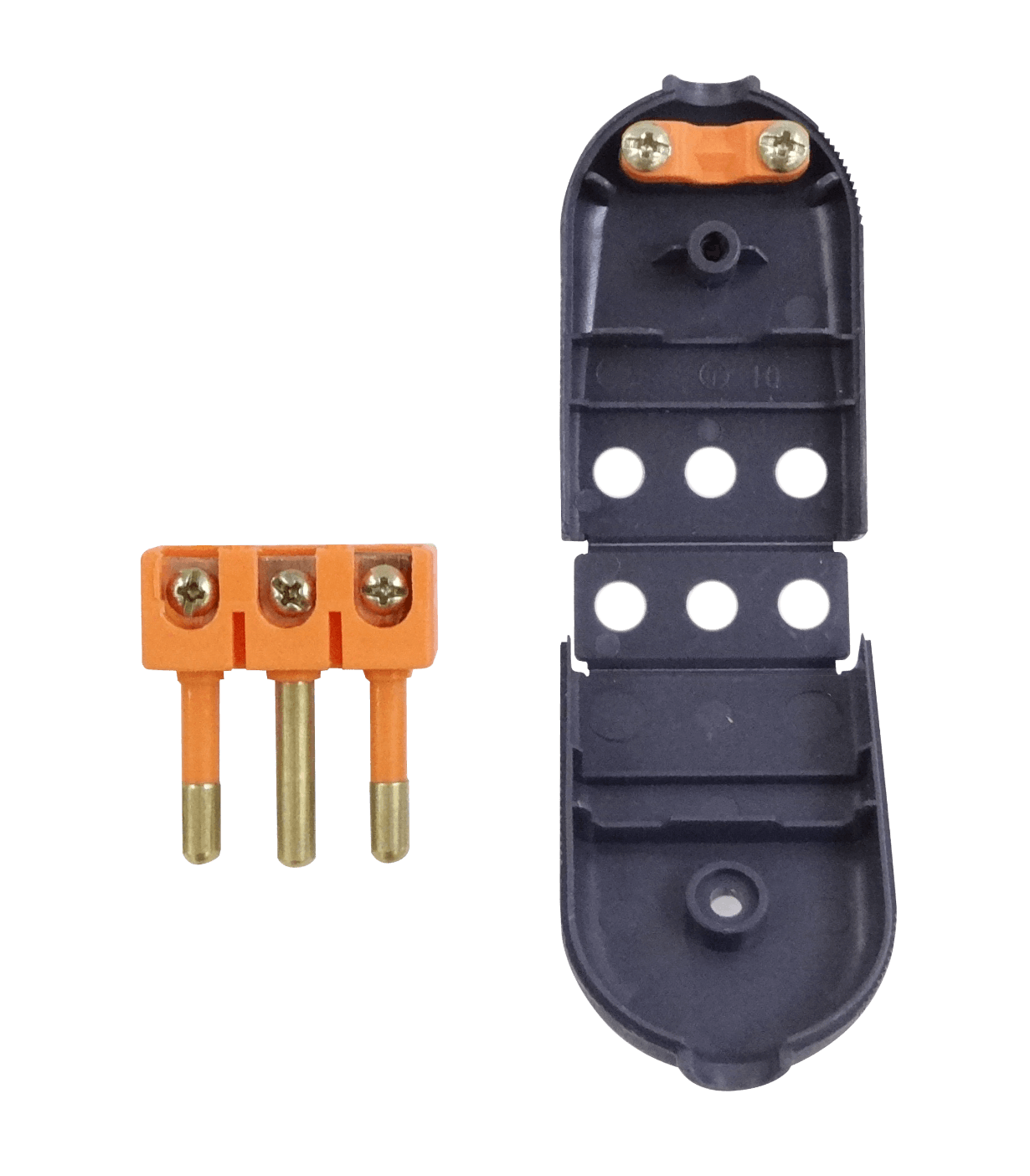 Enchufe Macho c/Tierra  Negro 10A SEC-60477  Kalop 3