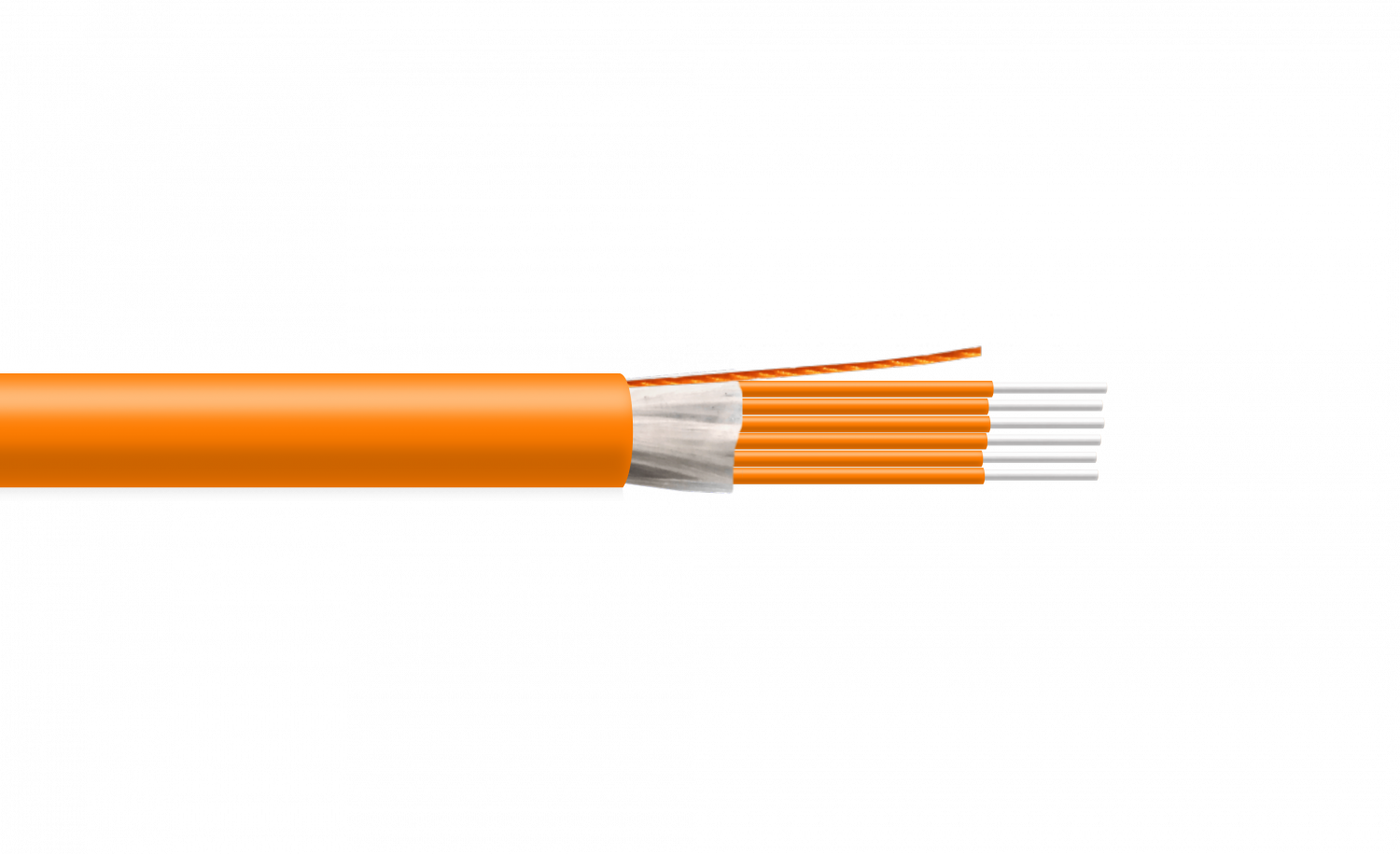 6-Fibras OM1 Cable 8-9mm Interior 1-mt LSZH Tight Buffer MM 62,5/125um 1