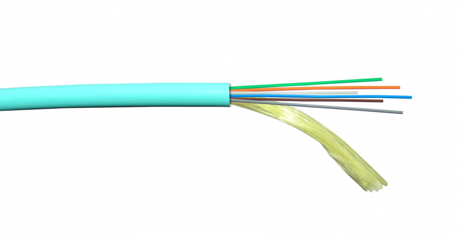 6-Fibras Interior OM3  PVC LSZH 50/125 5.2mm MM por-Metro 1