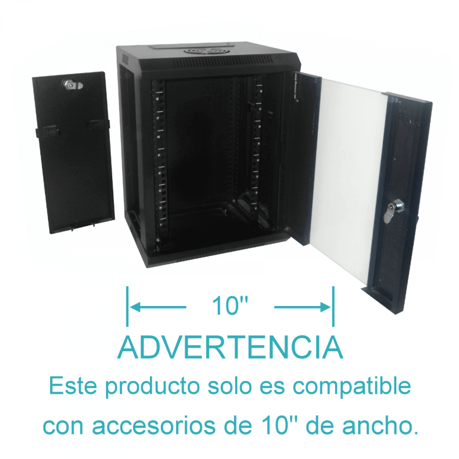 Rack 9U 10 Pulgadas Ancho  30cm Fondo  1