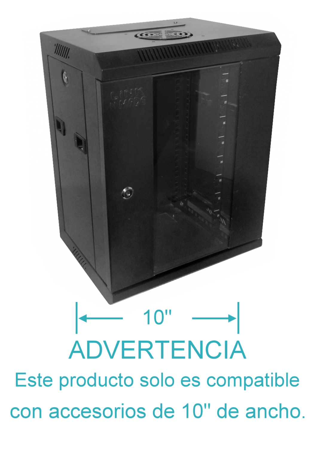 Rack 9U 10 Pulgadas Ancho  30cm Fondo  2