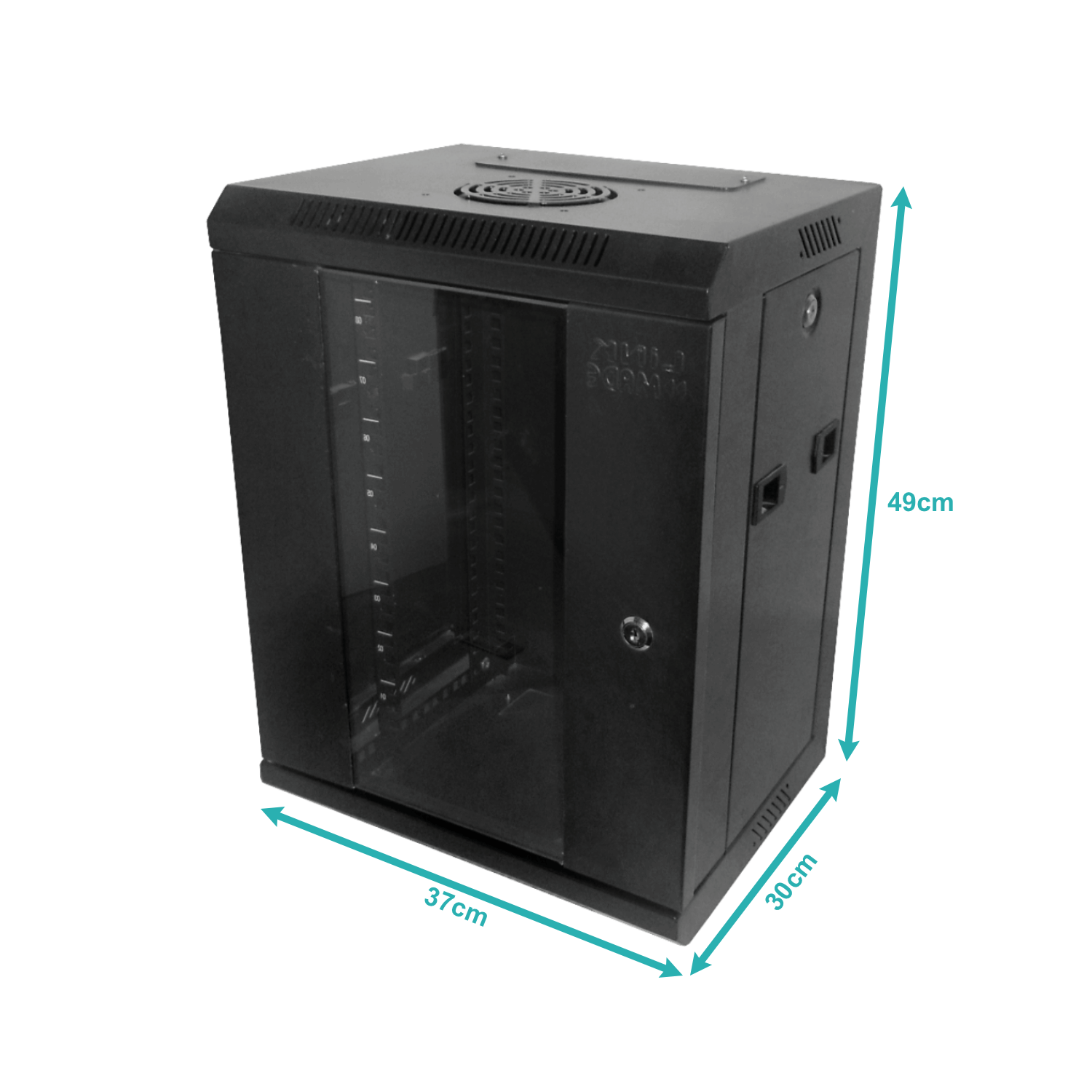 Rack 9U 10 Pulgadas Ancho  30cm Fondo  3