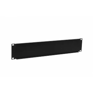 Tapa Cubre Espacio Rack 19 Pulgadas 2U  Fierro Negro