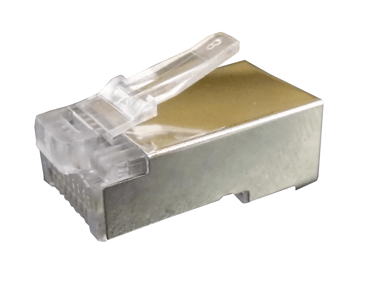Conector RJ45 Metalico 10-unids p/Uniifilar Cat5e FTP STP  1