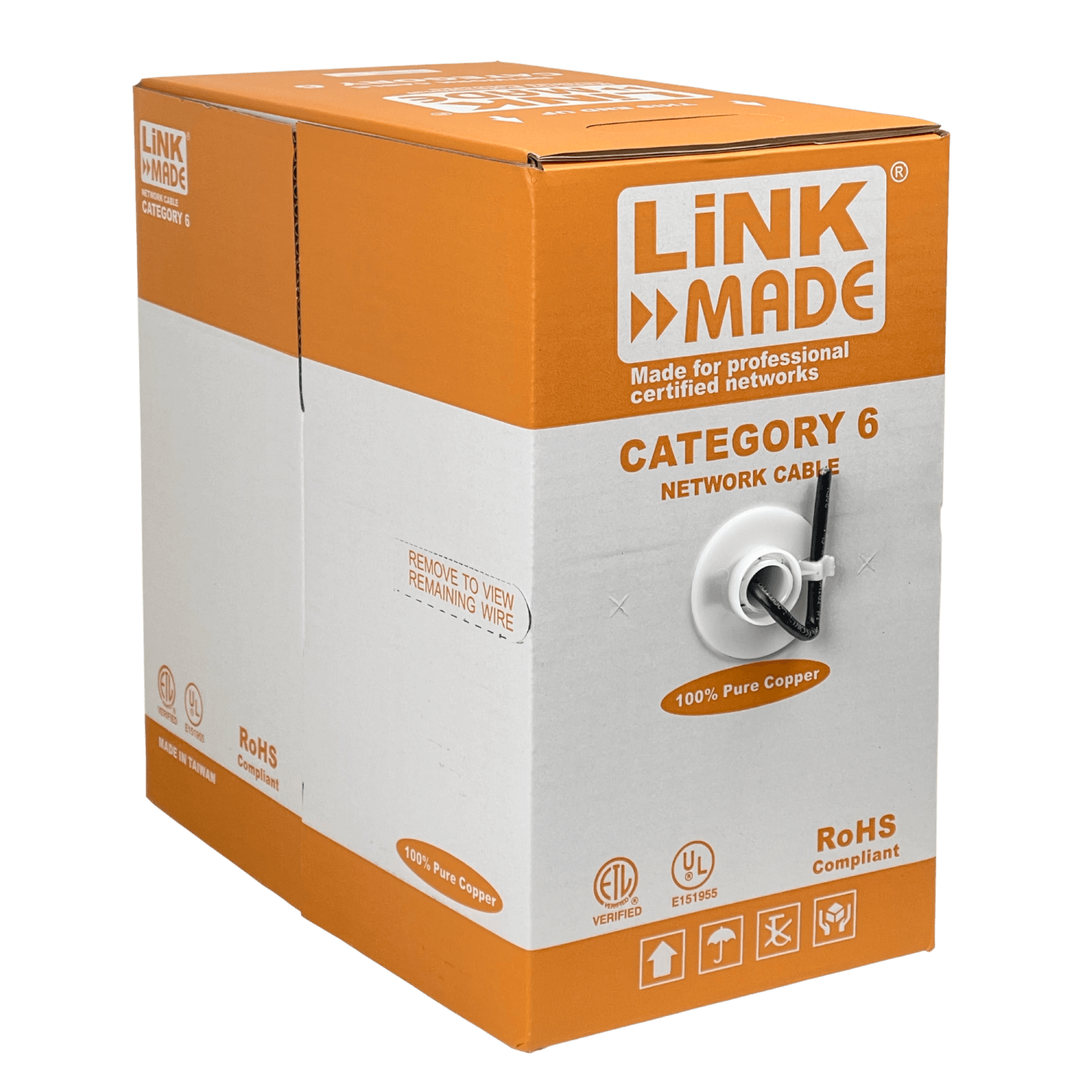 Cable UTP Cat6 300mts Unifilar Exterior PE Cobre  4