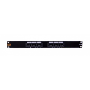 Patch Panel 12-RJ45 Cat5e 1U UL Certific