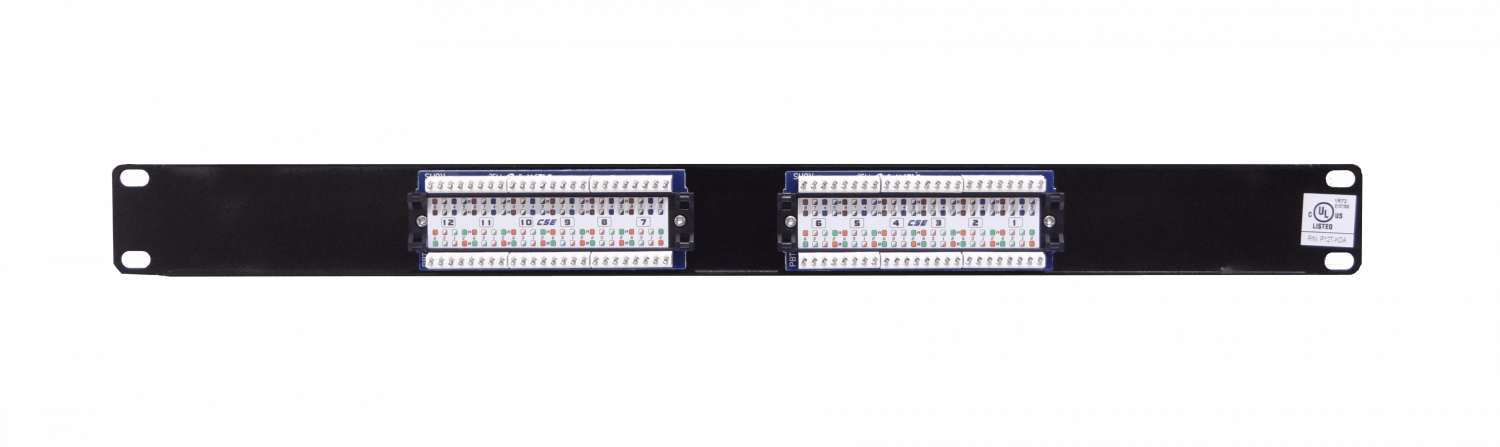Patch Panel 12-RJ45 Cat5e 1U UL Certific 2