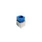 Conector Punchable  Keystone  Hembra RJ45 Azul Cat5E U/UTP  - Miniatura 2
