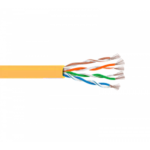 Cable Patch 1mt Cat5E Amarillo LSZH  Inyectado Multifilar