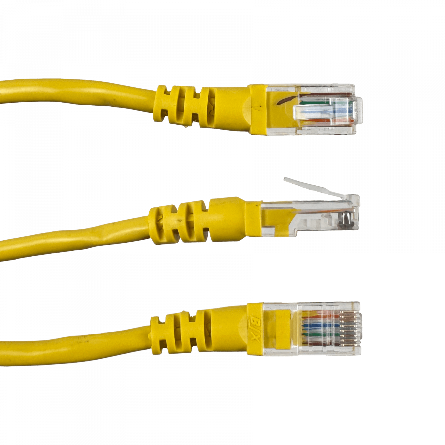 Cable Patch 1mt Cat5E Amarillo LSZH  Inyectado Multifilar 3