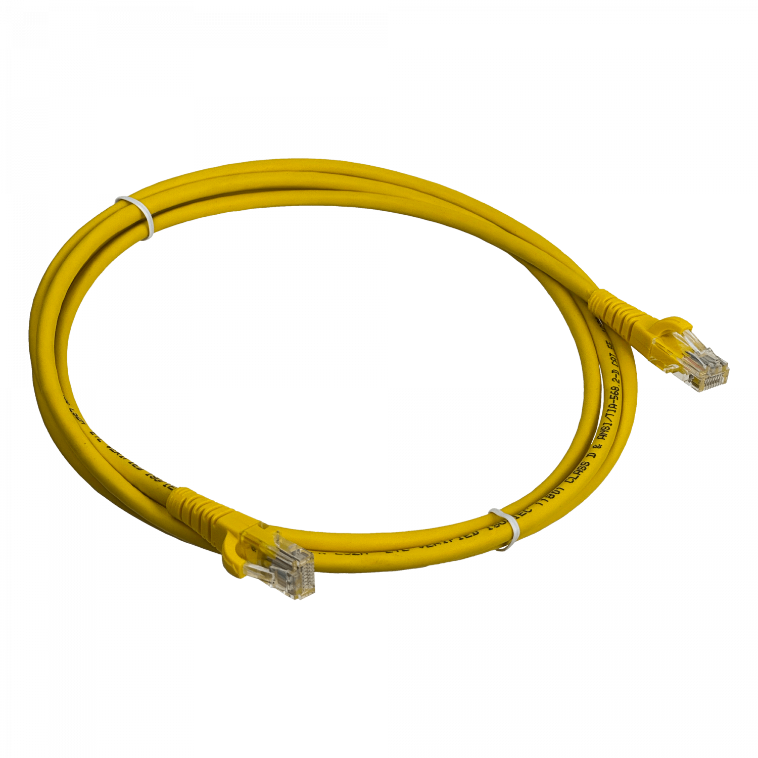 Cable Patch 2mt Cat5e Amarillo LSZH Inyectado Multifilar 1