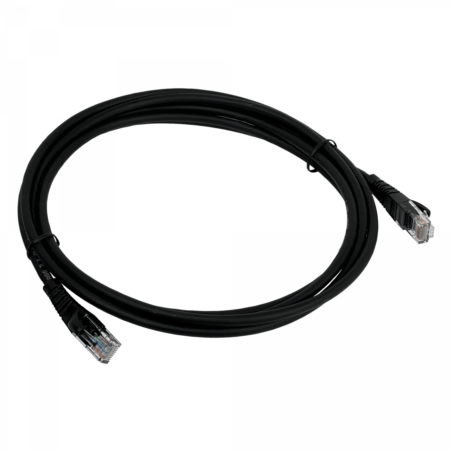 Cable Patch 3mt Cat5e Negro LSZH Inyectado Multifilar 1