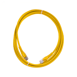 Cable Patch 2mt Cat6 Amarillo LSZH Inyectado Multifilar